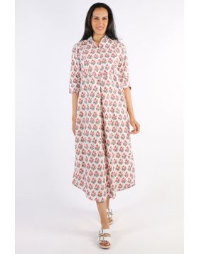 Mandalay Flower Bunch Maxi Dress In Print