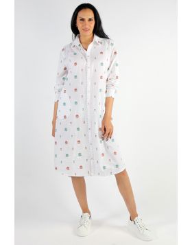 Mandalay Ditsy Flower Dress In White