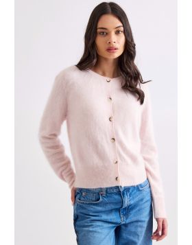 Mia Fratino Sierra Cardigan In Baby Pink