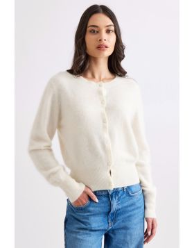 Mia Fratino Sierra Cardigan In Ivory