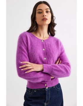 Mia Fratino Sierra Cardigan In Purple
