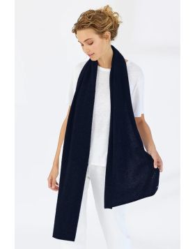Mia Fratino Double wrap Scarf In Navy
