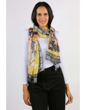 Namaskar Art Nouveau Muse Scarf In Multi