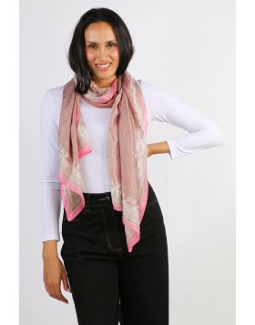 Namaskar Blush Heritage Scarf In Pink