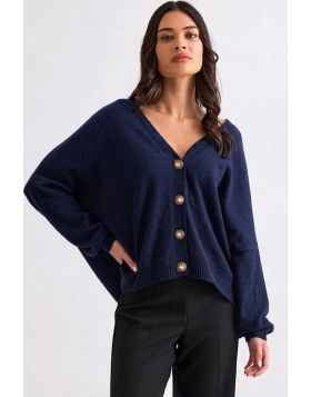 Mia Fratino Nova Cardigan In Navy