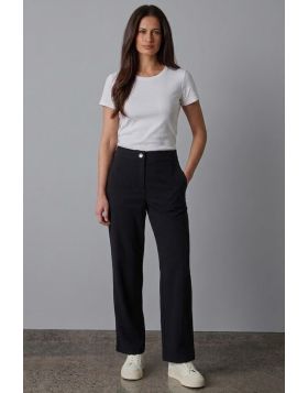 The Origin Pant is a timeless straight leg style crafted from a wool blend suiting. Featuring a fitted waistband with fly opening, it delivers a flattering silhouette and versatile elegance. Perfect for pairing with the Origin Jacket or knitwear.