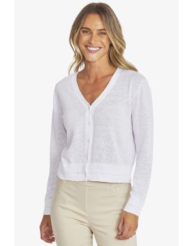 Ping pong Maisie Cardi In White