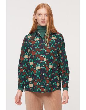 Nice Things Patch Shirt In Print