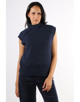 POL Sable Knit Tank In Ink