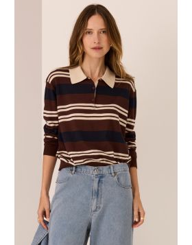POL Parrel Knit In Chocolate