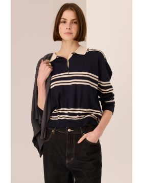 POL Parrel Knit In Navy