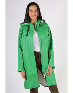 Ilse Jacobsen A Line Raincoat In Green