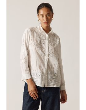 Rubyyaya Driftwood Shirt In White