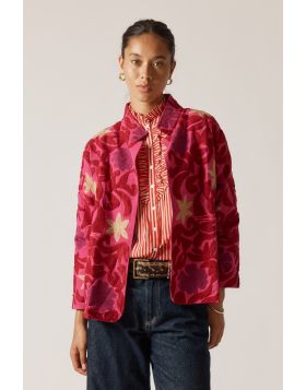Rubyyaya Meadow Field Jacket In Pink