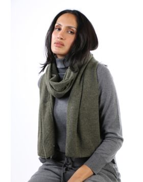 Mia Fratino Double wrap Scarf In Military