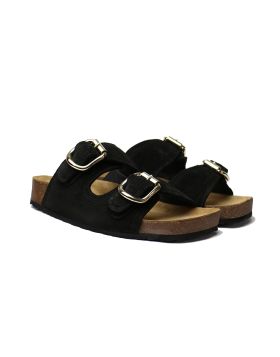 Buckle Slides By Sempre Di In Black