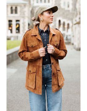 Koyu Utility Jacket In Tabacco