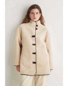 Yerse Marnie Coat In Ecru