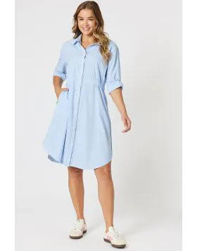 Threadz Skyler Dress In Blue