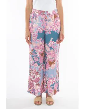 Baroque Print Palazzo Pant In Multi By Jump