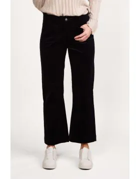 Vassalli Ankle Grazer Cord Pant In Midnight