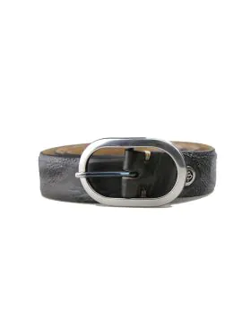 Stringray Oval Belt By B.Belt In Steel