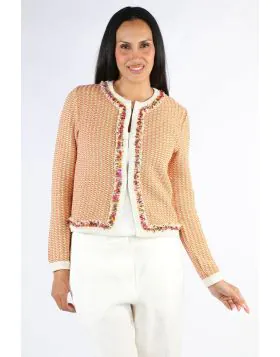Aldo Martins Multi Fringe Jacket In Red