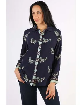 Anupamaa Bird Panama Shirt In Print