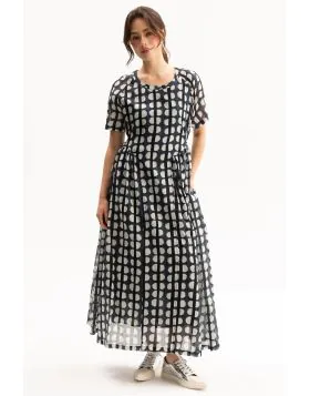 Blacklist Natori Dress In Blue Print