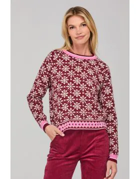 Boom Shankar Gigi Jumper In Burgundy