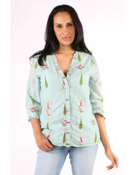 Caju Indian Top In Print