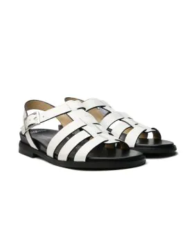 Brighten up your wardrobe with the Chrissie Fanta Sandals a bold statement piece made for sunny days. Crafted from soft leather in a vibrant orange hue, these sandals feature wide criss cross straps and an adjustable ankle buckle for a secure and comforta