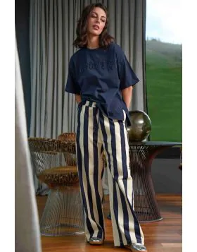 Cooper Back To Track Pant In Stripe