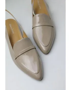 Diana Ferrari Danier Slingback Shoe In Taupe