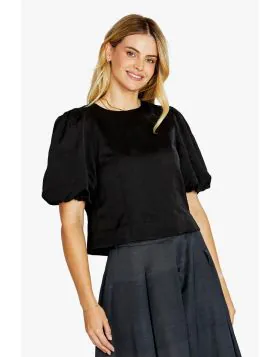 Ping Pong Ellie Top In Black