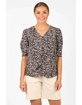 Knewe Fizz Top In Print