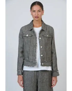 Naturals Double Pocket Jacket In Tarragon