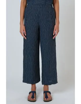 Naturals Wide Palazzo Pant In Stream Stripe