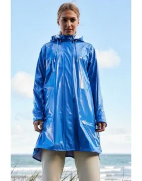 Ilse Jacobsen Raincoat In Gloss Regatta