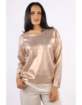 Holmes and Fallon Evening Jumper In Copper