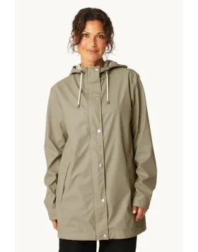 Ilse Jacobsen Classic Rain Jacket In Coriander