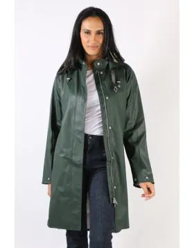 Ilse Jacobsen A Line Raincoat In Beetle