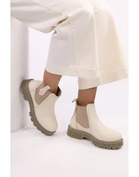 Ripper Boot By Sala In Creme