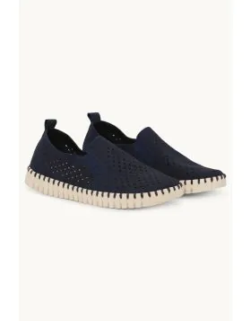 Tulip Elastic Flat By Ilse Jacobsen In Indigo