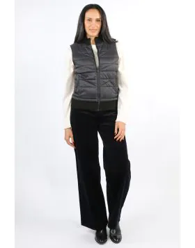Quilted Puffer Vest In Black By Jump
