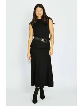 A Line Skirt In Black By Jump