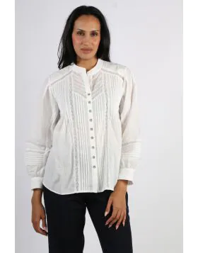Lania Vintage Shirt In White