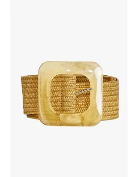 Ping Pong Lilli Stretch Resin Belt in Natural