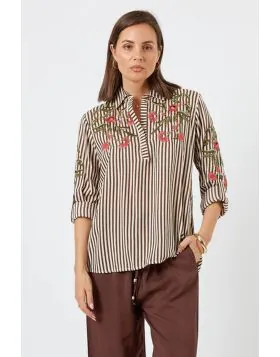 Lula Soul Ontario Shirt In Espresso
