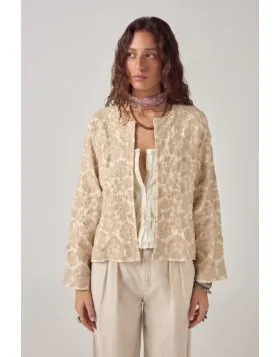 Maison Hotel Akash Pearl Jacket In Ivory